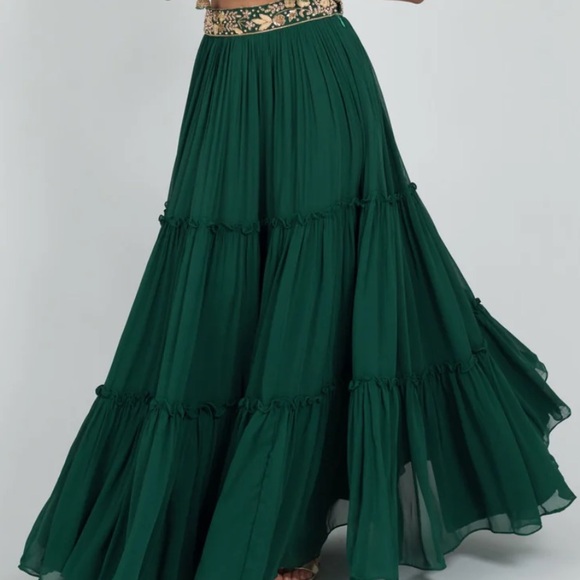 45” White Tara Lengha Skirt (XS) (BNWT) - Picture 13 of 16